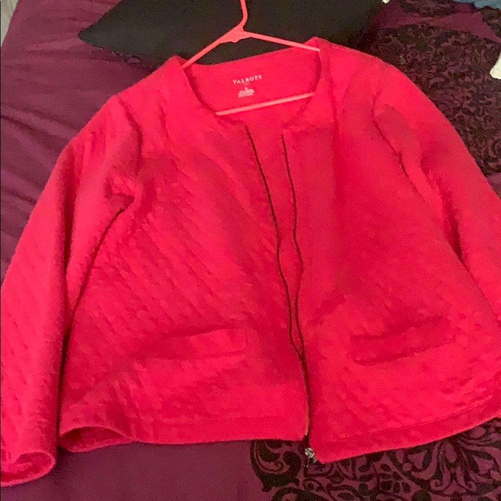 Pink zip up jacket